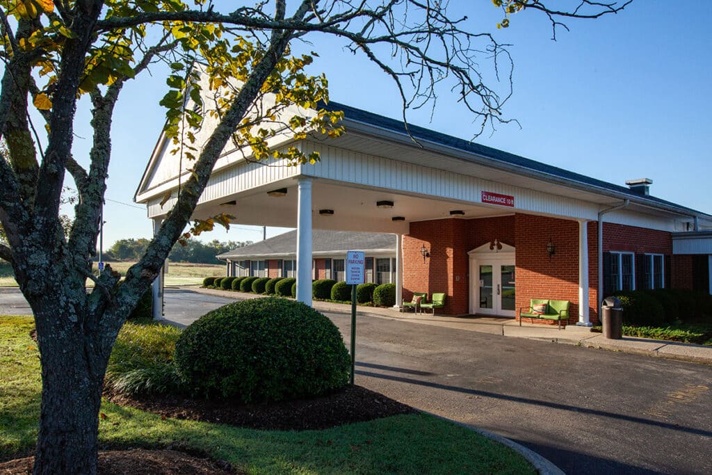 The front entrance to Eaton Creek